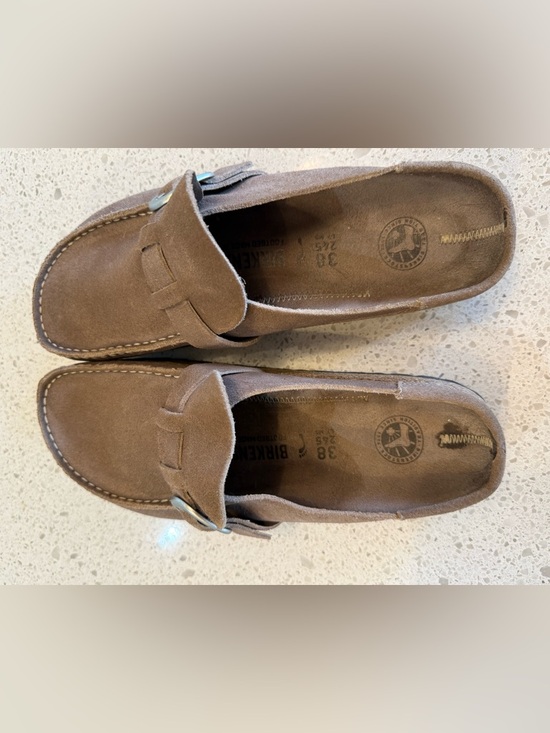 Birkenstock Shoes - Birkenstock Women’s Suede Moccasin Loafers in Brown 38 Narrow